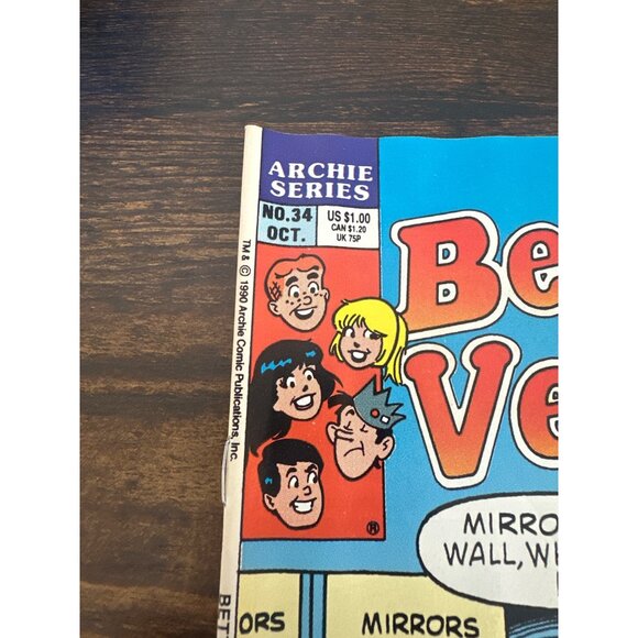 Archie Series Betty and Veronica #34 Comic Vol.2 October 1990 Bagged Boarded - Picture 3 of 6